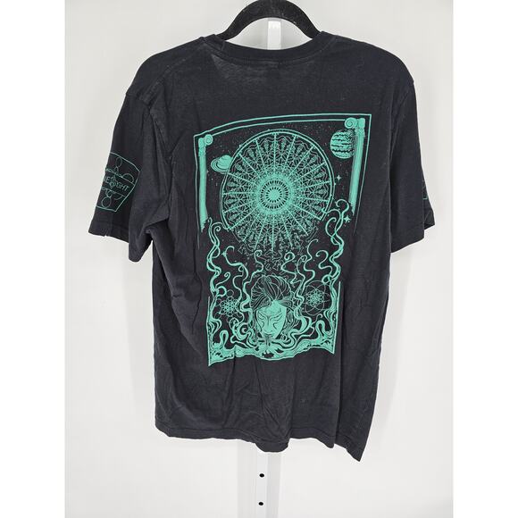 Jvapes x Plane Syght Men's Black Short Sleeve Crew Neck Printed Top Size XL - Picture 5 of 5